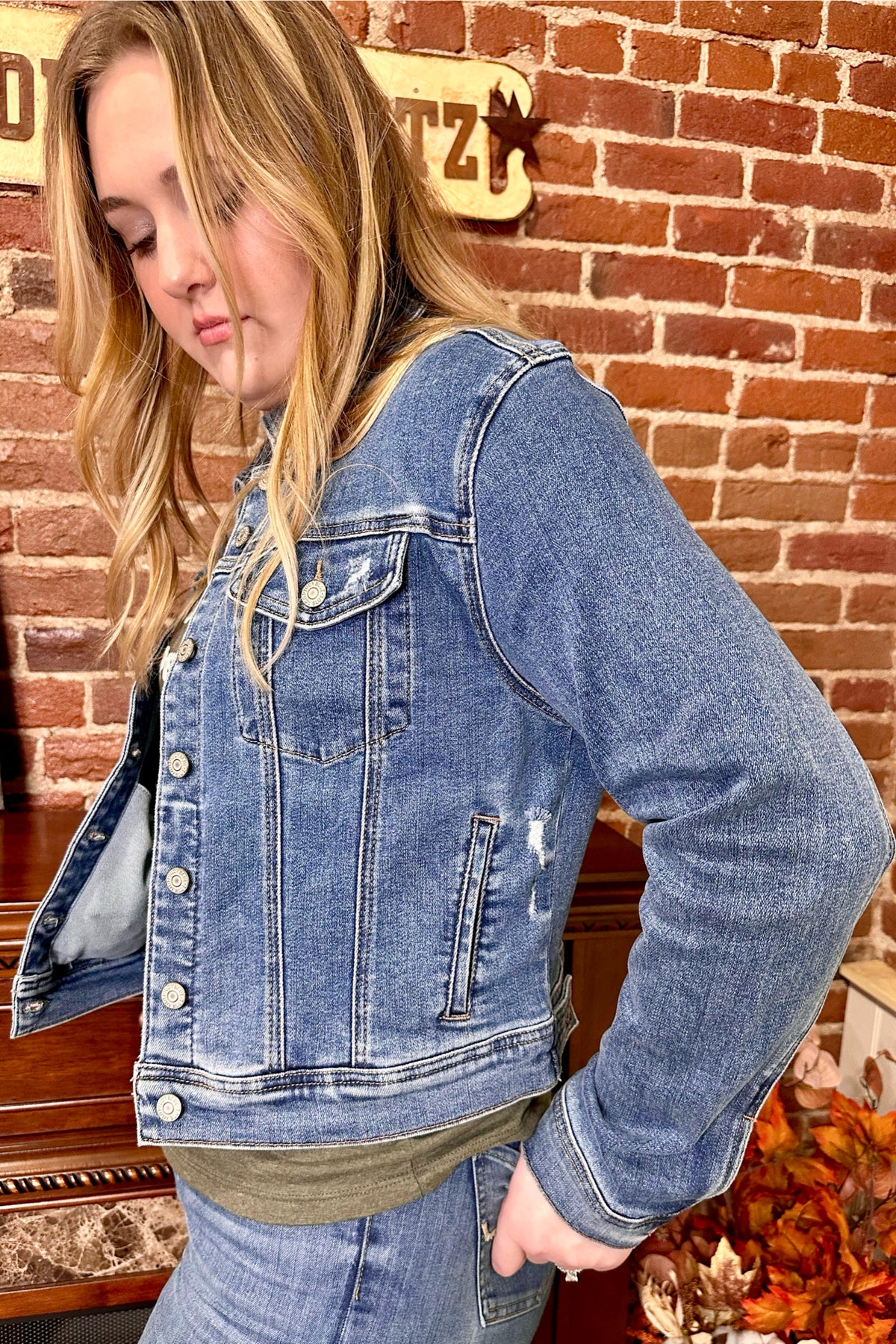 Classic Vintage Wash Denim Jacket by Judy Blue-Jacket-Judy Blue-Gallop 'n Glitz- Women's Western Wear Boutique, Located in Grants Pass, Oregon