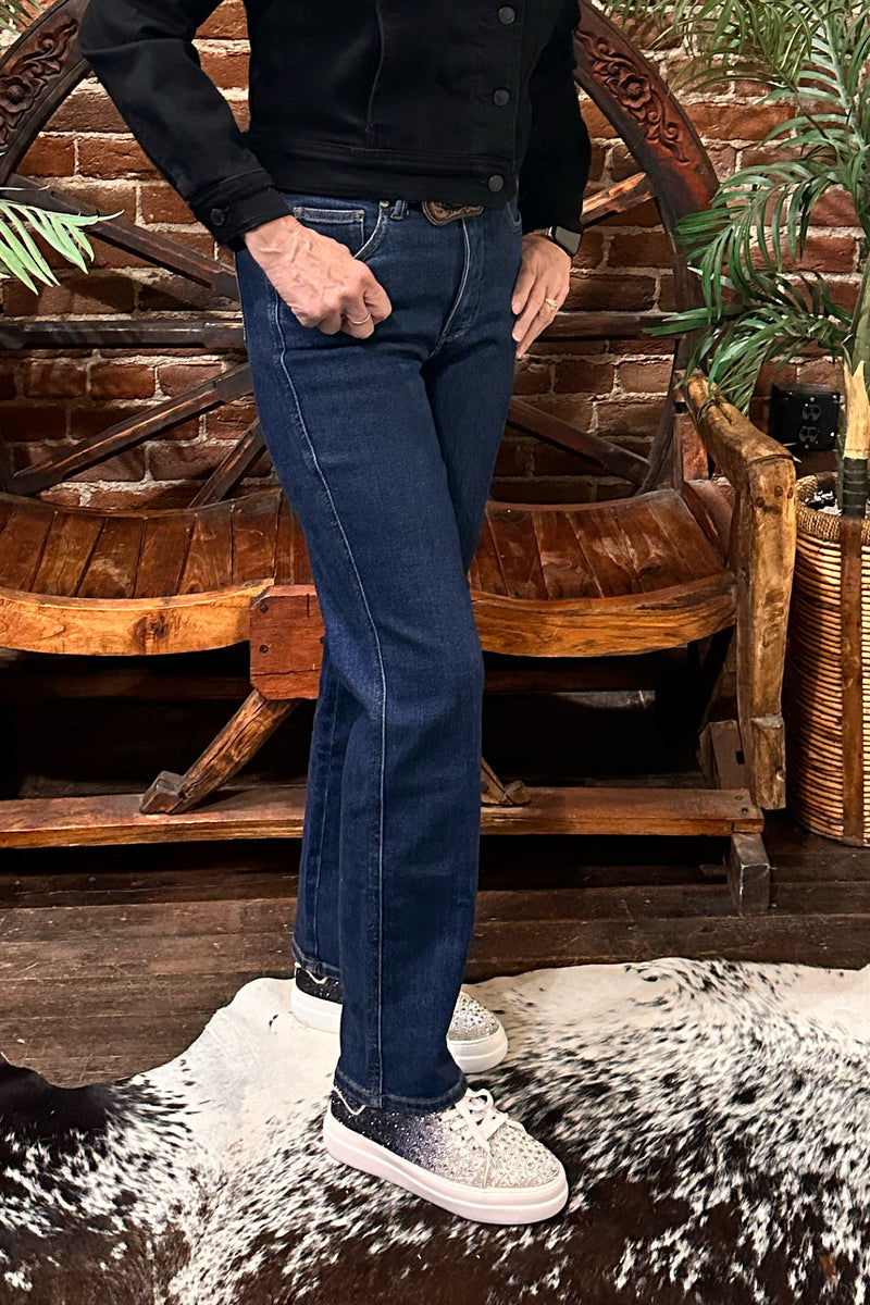 Tummy Control High Rise Straight Jeans by Judy Blue-Straight-Judy Blue-Gallop 'n Glitz- Women's Western Wear Boutique, Located in Grants Pass, Oregon