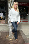 Super Soft White Hoodie by POL-Hoodie-POL-Gallop 'n Glitz- Women's Western Wear Boutique, Located in Grants Pass, Oregon