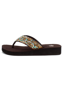 Jenna Turquoise Flip Flop Sandal by Yellow Box-Flip Flop-Yellow Box-Gallop 'n Glitz- Women's Western Wear Boutique, Located in Grants Pass, Oregon