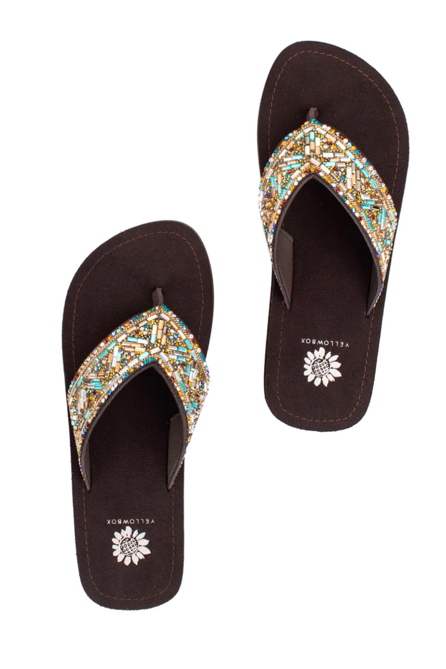 Jenna Turquoise Flip Flop Sandal by Yellow Box-Flip Flop-Yellow Box-Gallop 'n Glitz- Women's Western Wear Boutique, Located in Grants Pass, Oregon