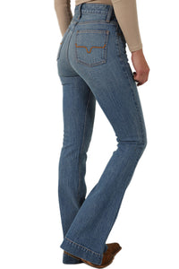 Kimes Ranch Women's Jennifer Medium Wash High Rise Stretch Trouser Jeans-Flare-Kimes-Gallop 'n Glitz- Women's Western Wear Boutique, Located in Grants Pass, Oregon
