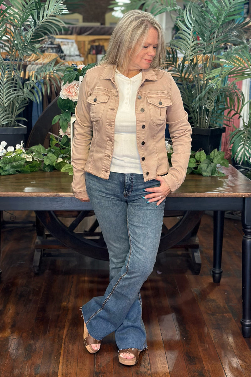 Kara Denim Jacket by Kut From The Kloth-Jacket-Kut From The Kloth-Gallop 'n Glitz- Women's Western Wear Boutique, Located in Grants Pass, Oregon