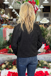 Yara Black Button Front Jacket by Kut From The Kloth-Jacket-Kut From The Kloth-Gallop 'n Glitz- Women's Western Wear Boutique, Located in Grants Pass, Oregon