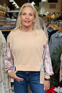 Petal Patch Pullover-Door Buster-Kori America-Gallop 'n Glitz- Women's Western Wear Boutique, Located in Grants Pass, Oregon