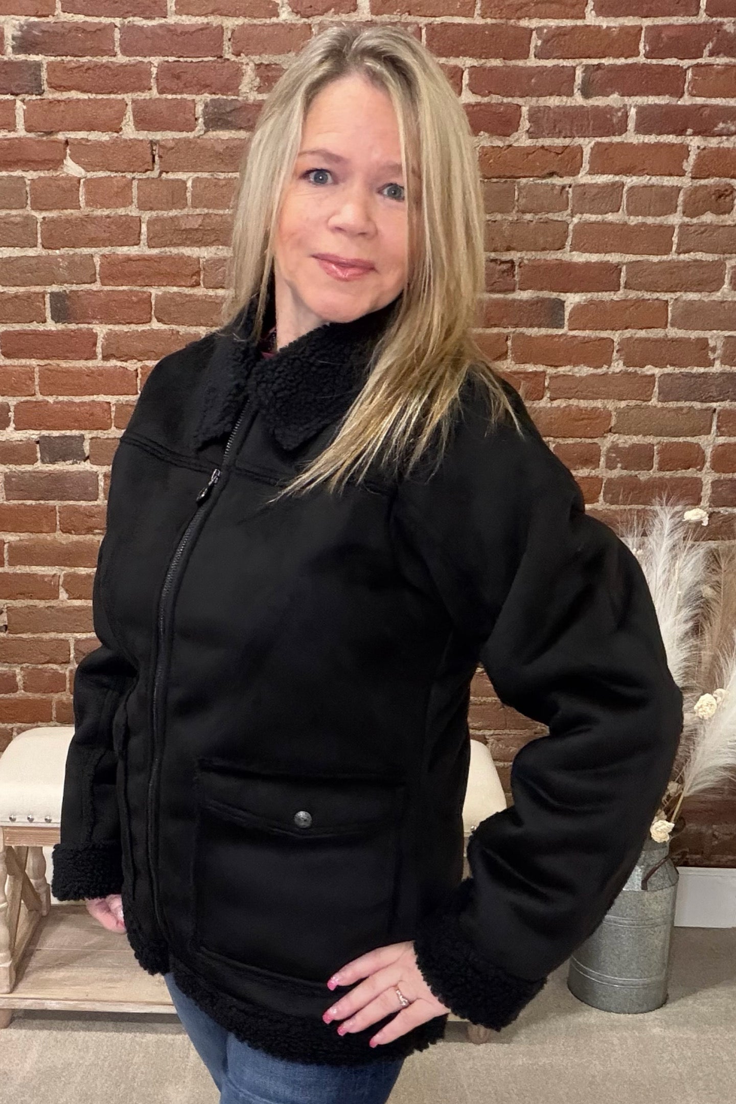 The Kimberly Sherpa Jacket by Outback-Jacket-Outback Trading-Gallop 'n Glitz- Women's Western Wear Boutique, Located in Grants Pass, Oregon