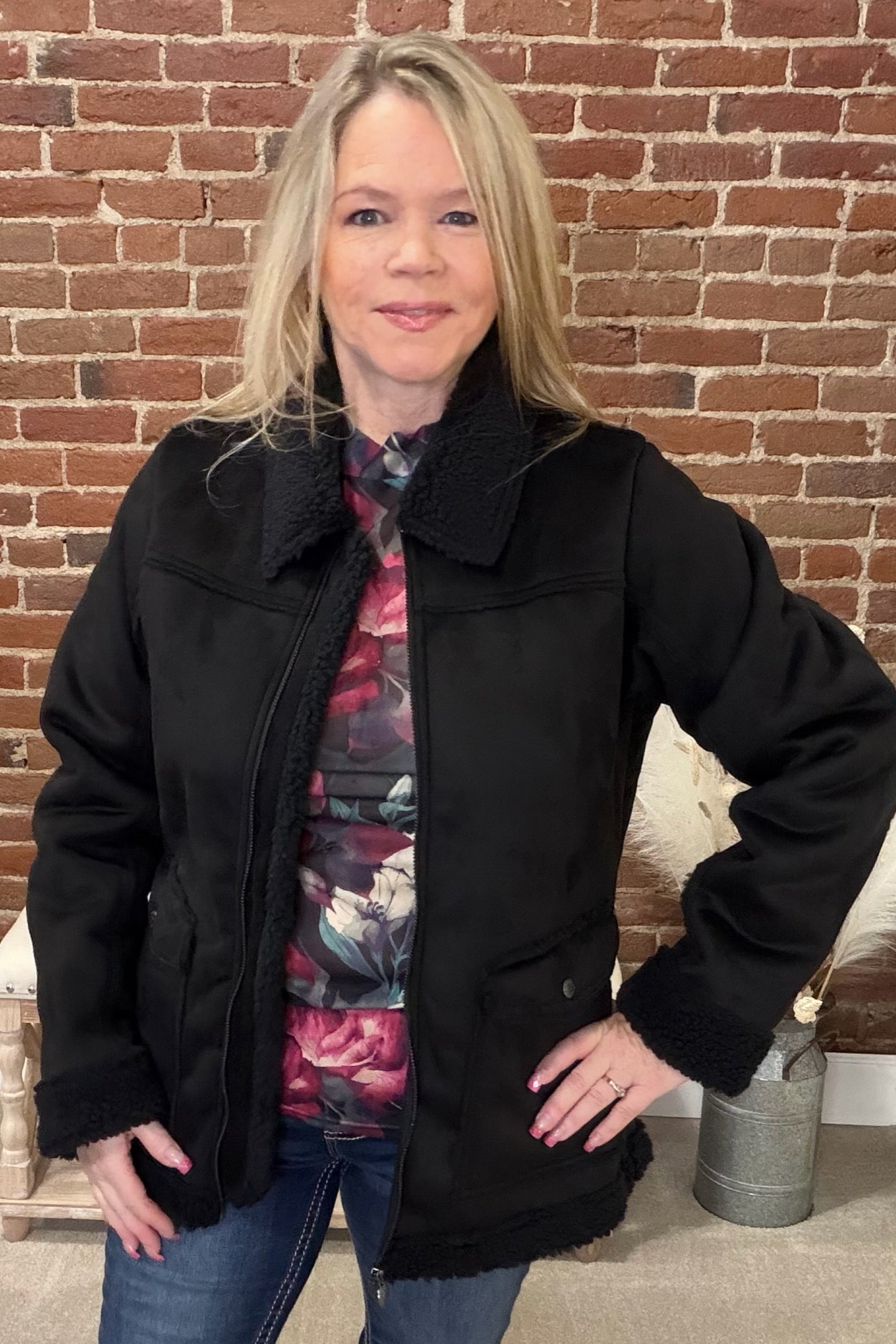 The Kimberly Sherpa Jacket by Outback-Jacket-Outback Trading-Gallop 'n Glitz- Women's Western Wear Boutique, Located in Grants Pass, Oregon