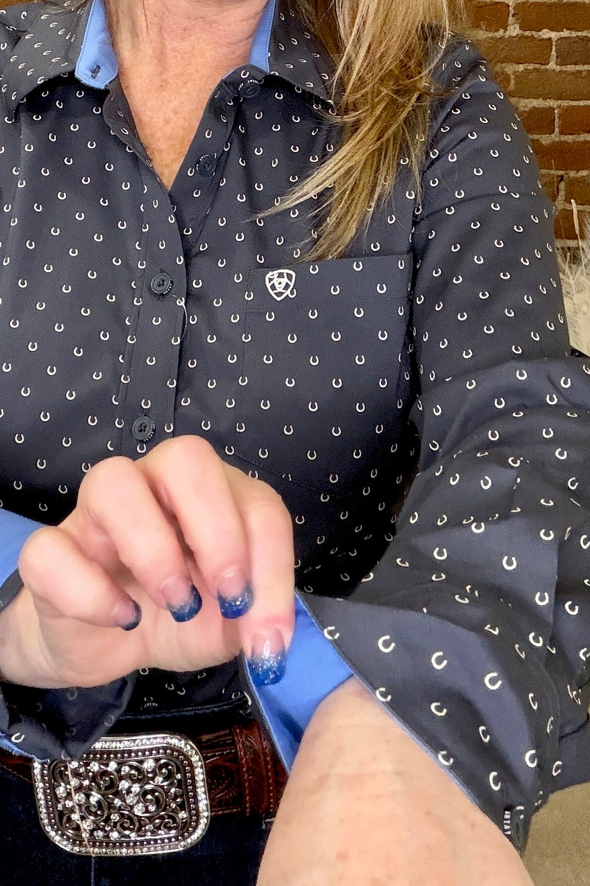 Women’s Horseshoe Print Kirby Shirt by Ariat