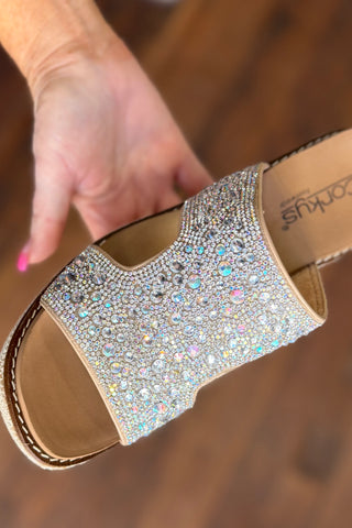 KISS N TELL Rhinestone Wedges By Corkys-Women's Shoes-Corkys-Gallop 'n Glitz- Women's Western Wear Boutique, Located in Grants Pass, Oregon