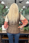 EXCLUSIVE DESIGN Faux Leather Brown Vest by GALLOP 'N GLITZ-Vest-Gallop 'n Glitz-Gallop 'n Glitz- Women's Western Wear Boutique, Located in Grants Pass, Oregon