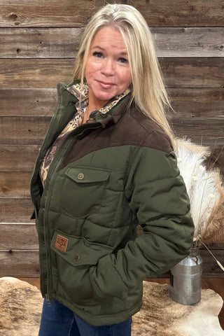 Lenora Dark Olive Jacket by Kimes Ranch-Jacket-Kimes-Gallop 'n Glitz- Women's Western Wear Boutique, Located in Grants Pass, Oregon