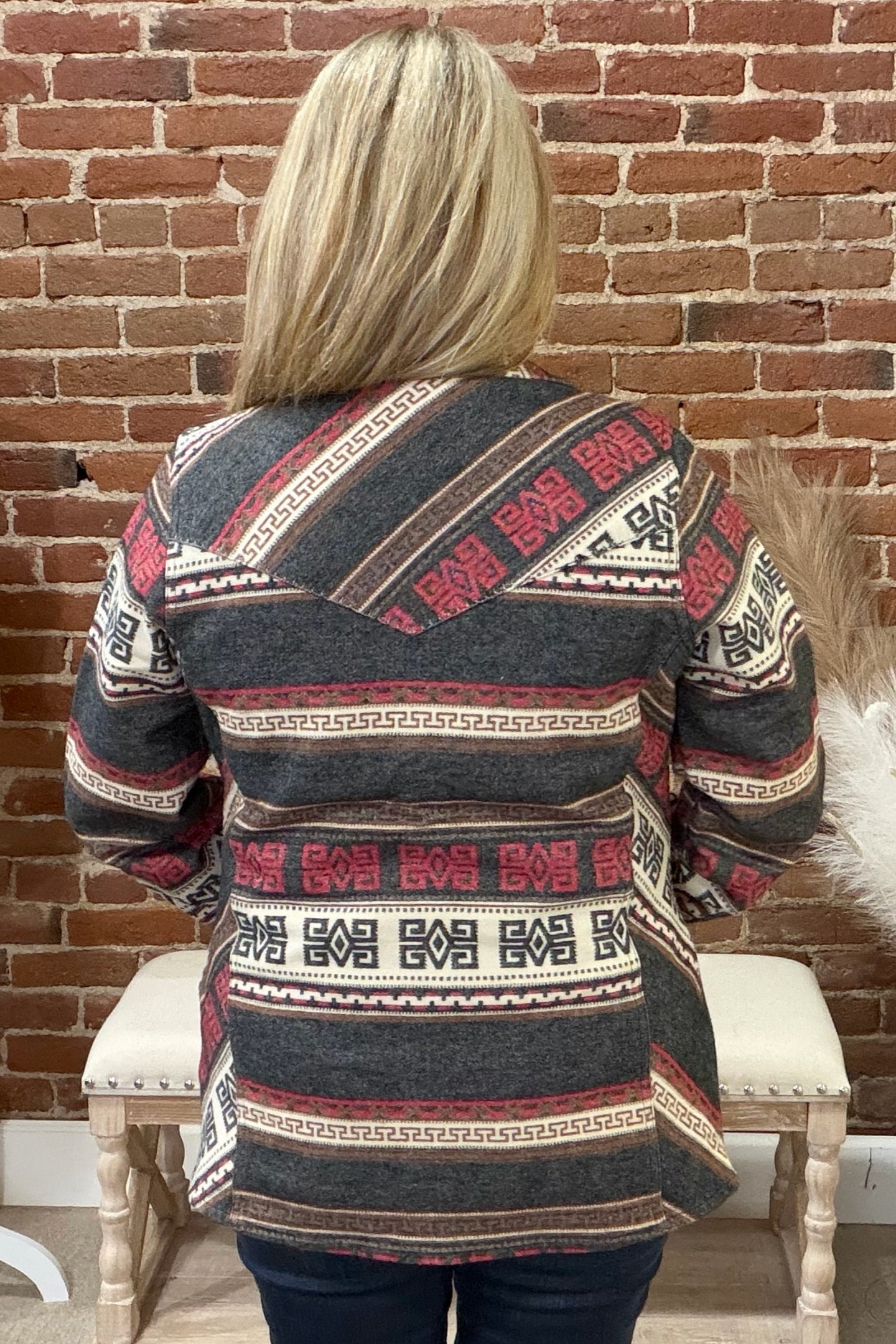 Lorelei Grey Snap Shirt by Outback-top-Outback Trading-Gallop 'n Glitz- Women's Western Wear Boutique, Located in Grants Pass, Oregon