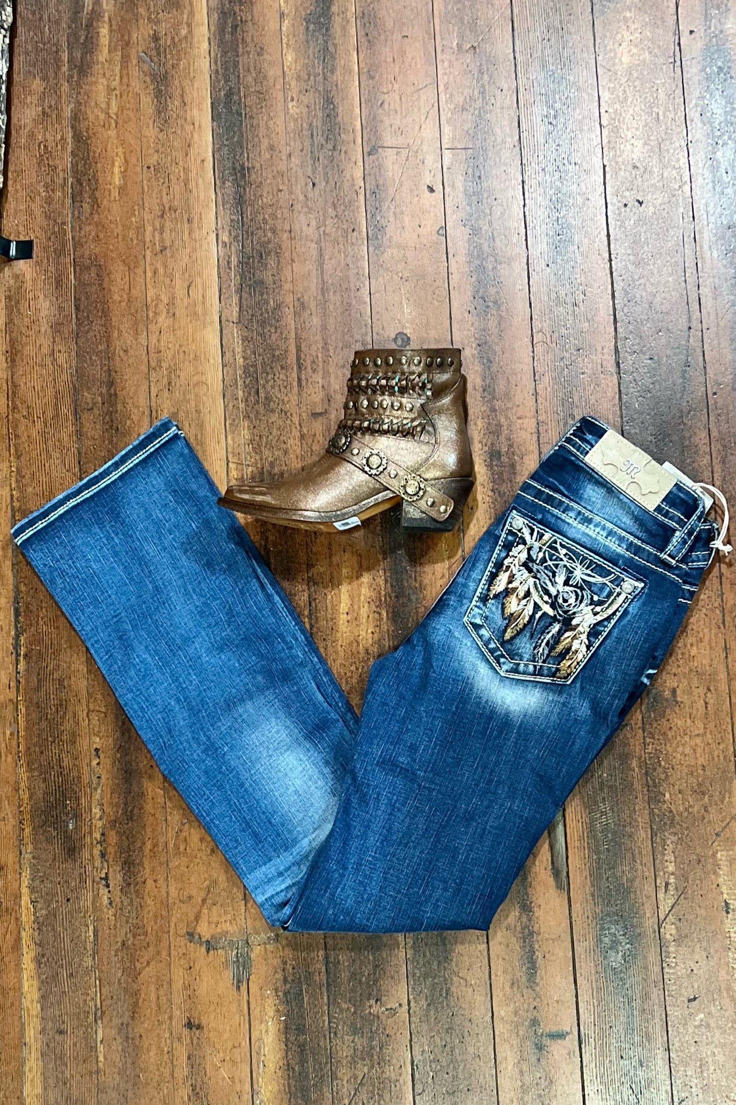 Dreamin' About Fall Miss Me Mid Rise Boot Cut Jean-Bootcut-Miss Me-Gallop 'n Glitz- Women's Western Wear Boutique, Located in Grants Pass, Oregon