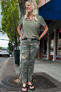 Miss Me "Winged Camo" Mid Rise Skinny Jean-Skinny-Miss Me-Gallop 'n Glitz- Women's Western Wear Boutique, Located in Grants Pass, Oregon