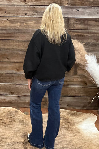 The Desert Echo Black Knit Turtleneck-Sweater-Kerisma-Gallop 'n Glitz- Women's Western Wear Boutique, Located in Grants Pass, Oregon