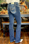 All In Border Stitch Mid Rise Bootcut Jean by Miss Me-Bootcut-Miss Me-Gallop 'n Glitz- Women's Western Wear Boutique, Located in Grants Pass, Oregon