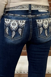 Dreamcatcher Mid Rise Bootcut Jean by Miss Me-Bootcut-Miss Me-Gallop 'n Glitz- Women's Western Wear Boutique, Located in Grants Pass, Oregon