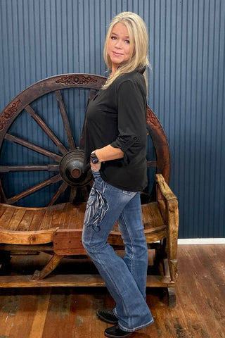 The Midnight Rodeo Bootcut Jean by Miss Me-Exclusive Rodeo Denim-Miss Me-Gallop 'n Glitz- Women's Western Wear Boutique, Located in Grants Pass, Oregon