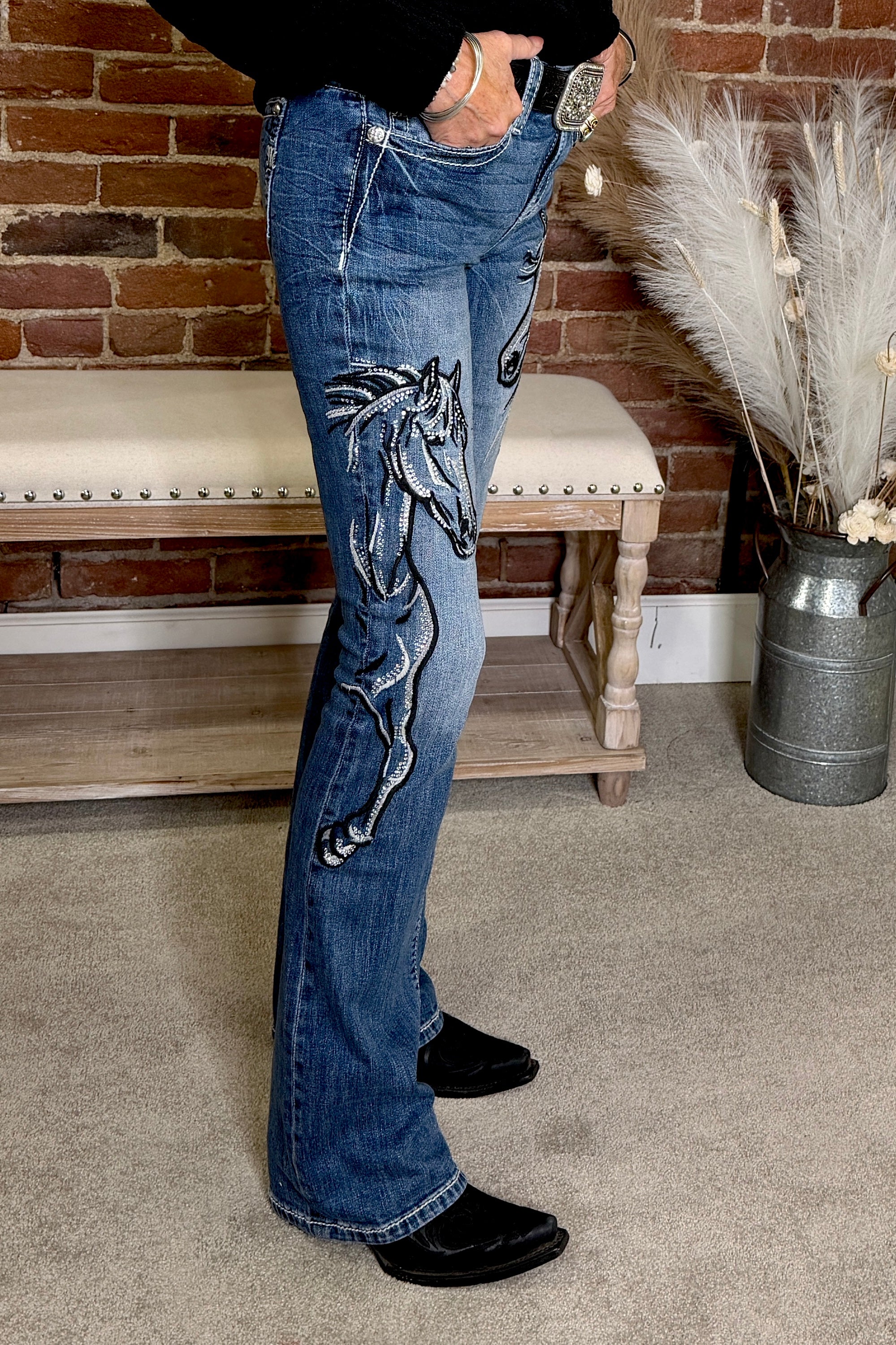 The Midnight Rodeo Bootcut Jean by Miss Me | GALLOP 'N GLITZ