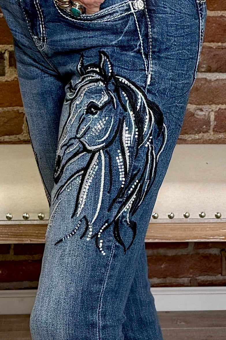 The Midnight Rodeo Bootcut Jean by Miss Me-Bootcut-Miss Me-Gallop 'n Glitz- Women's Western Wear Boutique, Located in Grants Pass, Oregon