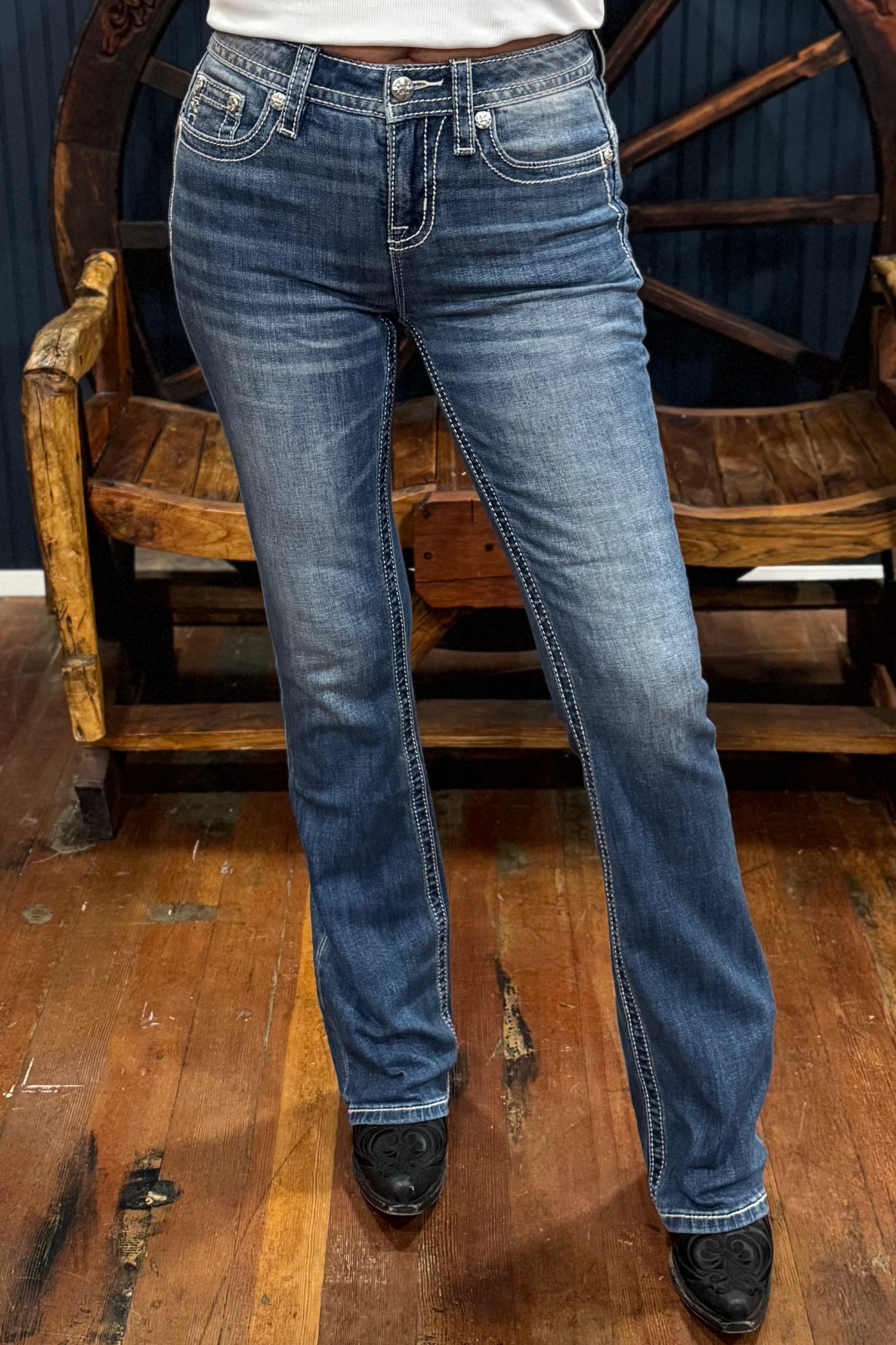 High Desert Aztec Straight Leg Jean by Miss Me