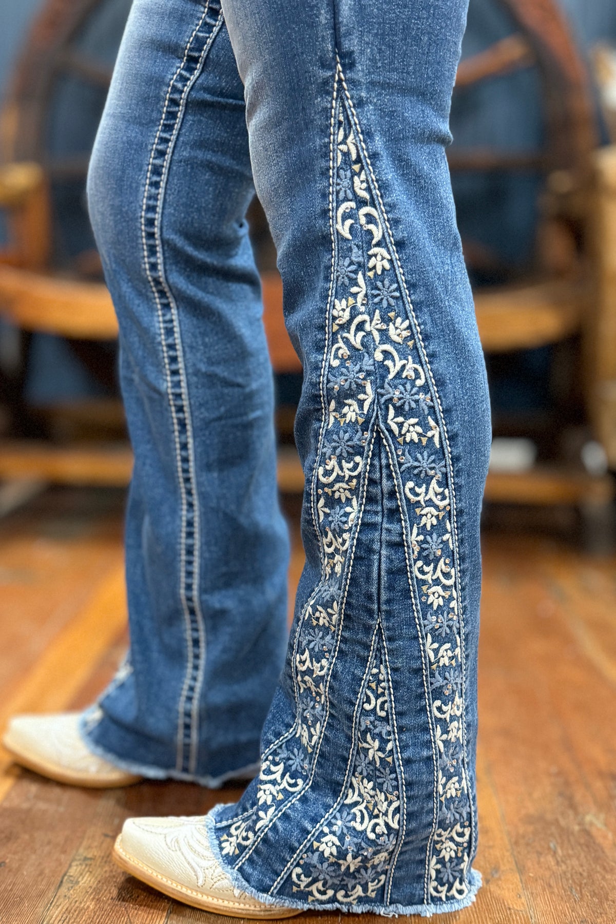 Wild Child Bootcut Jean by Miss Me-Bootcut-Miss Me-Gallop 'n Glitz- Women's Western Wear Boutique, Located in Grants Pass, Oregon