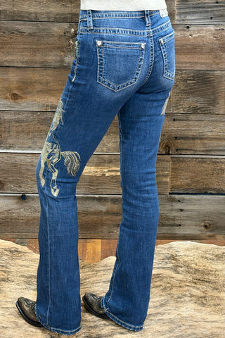 The Golden Stallion Bootcut Jean by Miss Me-Bootcut-Miss Me-Gallop 'n Glitz- Women's Western Wear Boutique, Located in Grants Pass, Oregon