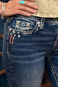 Flag Day Americana Bootcut Jean by Miss Me-Bootcut-Miss Me-Gallop 'n Glitz- Women's Western Wear Boutique, Located in Grants Pass, Oregon