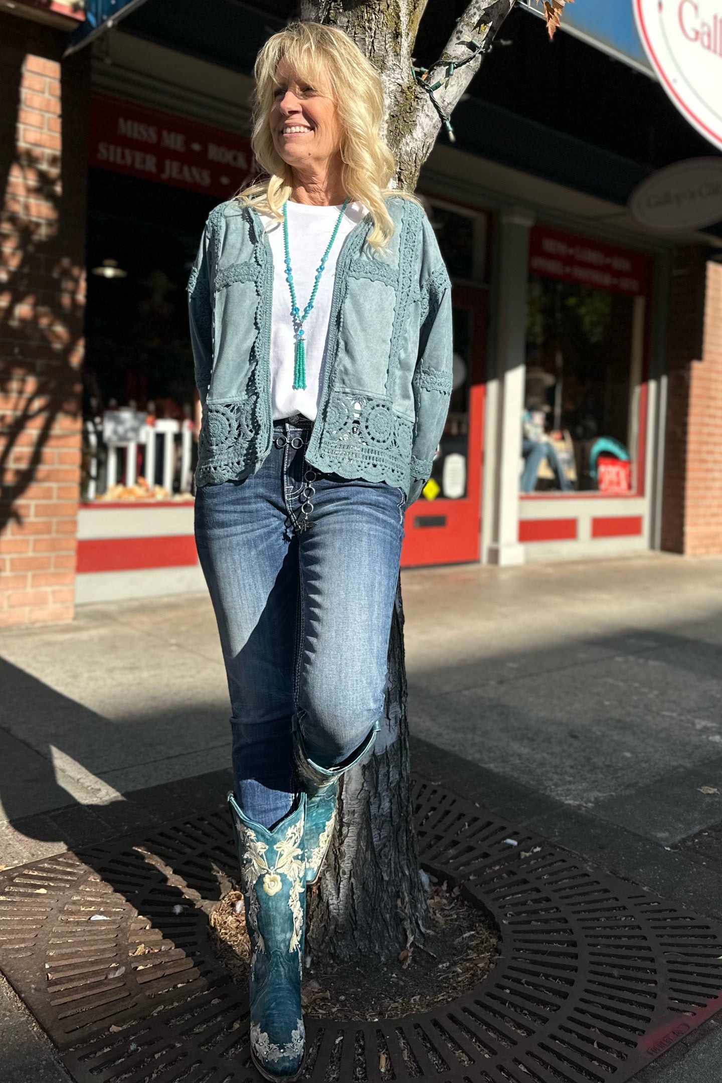 Miss Me "Jaded" Soft Faux Suede Jacket-Jacket-Gallop 'n Glitz-Gallop 'n Glitz- Women's Western Wear Boutique, Located in Grants Pass, Oregon