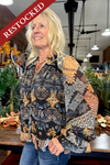 Tiered Black Multi Pattern Boho Top-Top-Miss Me-Gallop 'n Glitz- Women's Western Wear Boutique, Located in Grants Pass, Oregon