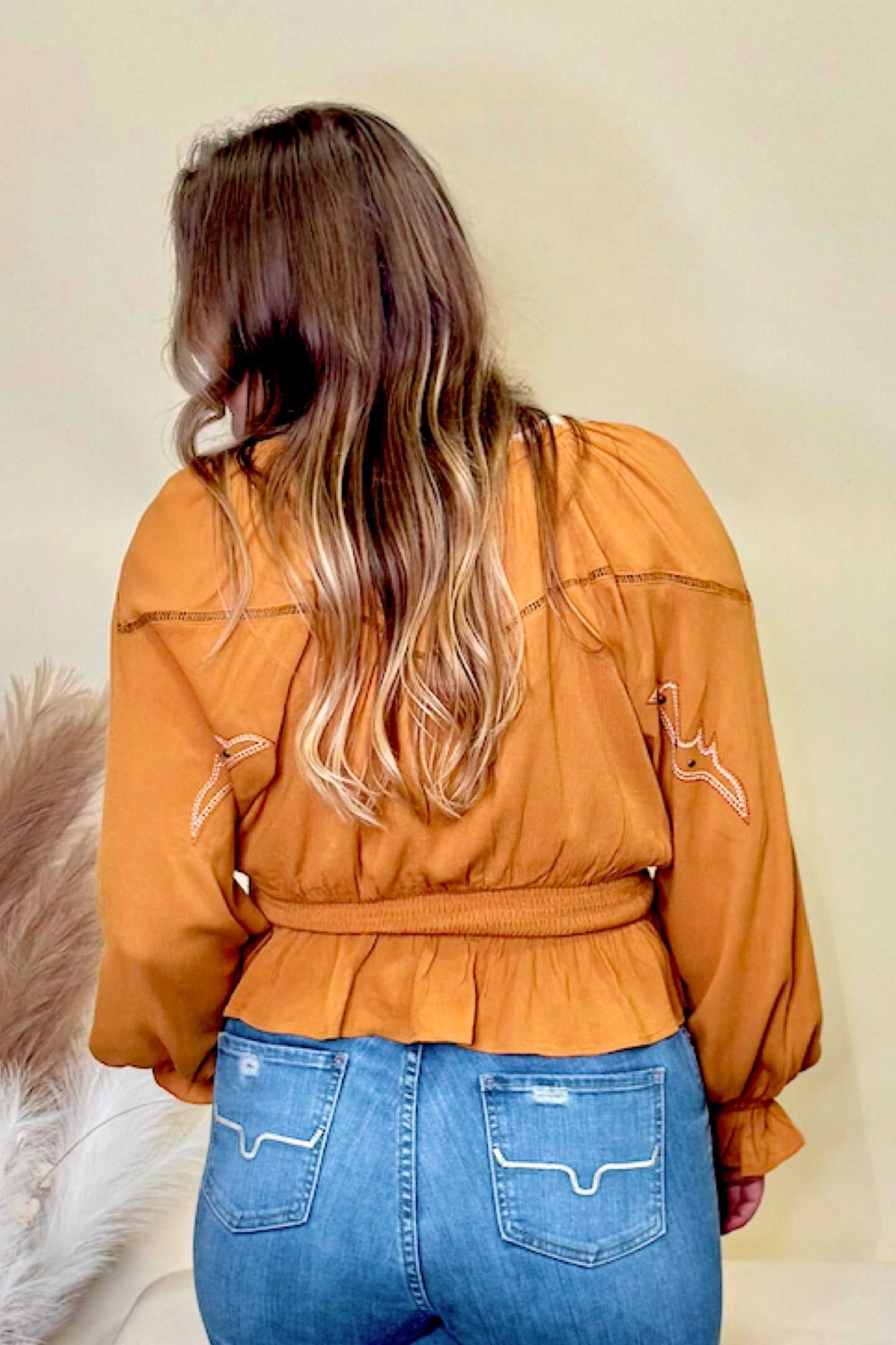 Desert Days Boho Rust Top By Miss Me-Top-Miss Me-Gallop 'n Glitz- Women's Western Wear Boutique, Located in Grants Pass, Oregon