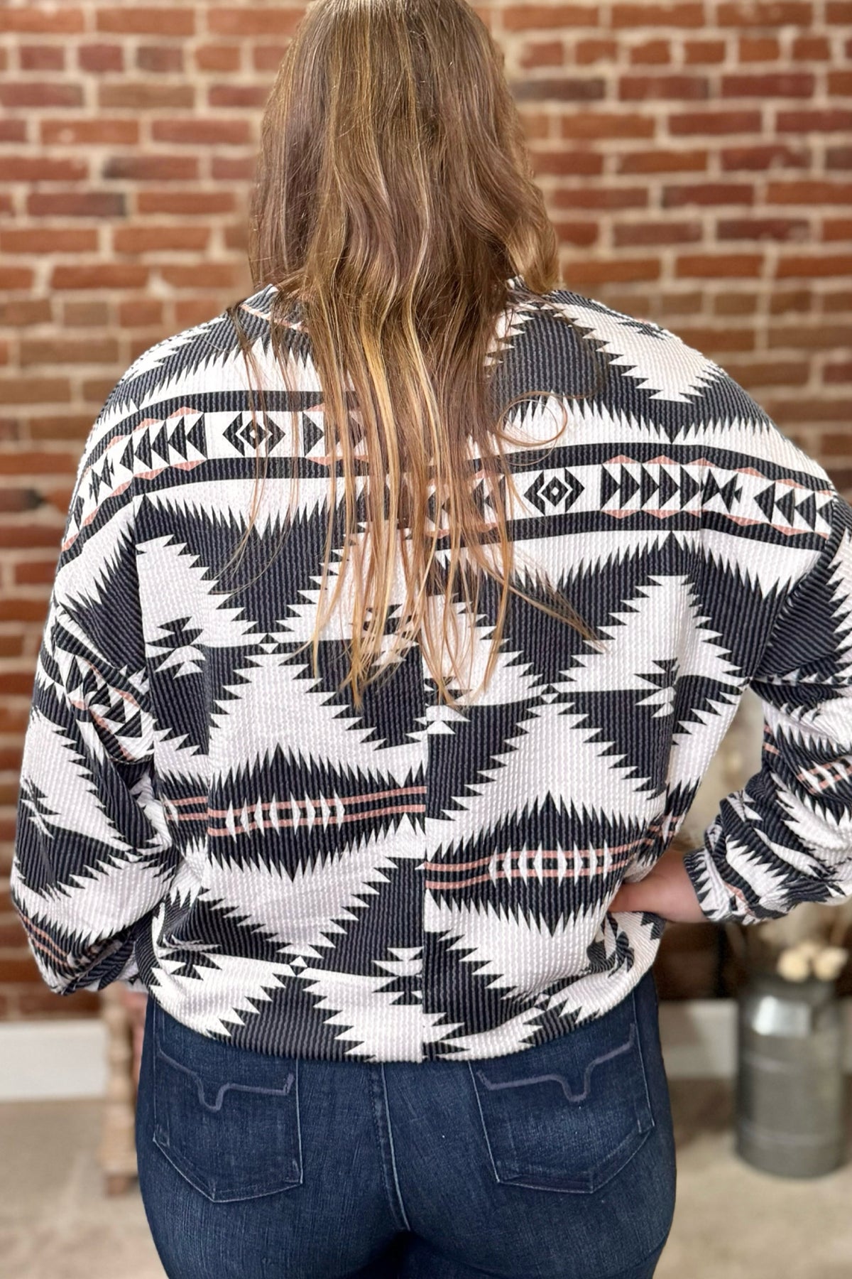 Mountain Music Aztec Top-Top-Sterling Kreek-Gallop 'n Glitz- Women's Western Wear Boutique, Located in Grants Pass, Oregon