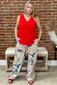 Old Glory Lace Drawstring Pants-Casual-Origami-Gallop 'n Glitz- Women's Western Wear Boutique, Located in Grants Pass, Oregon