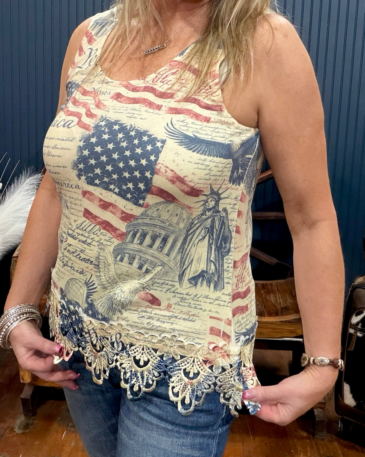 Freedom N' Lace Tank
