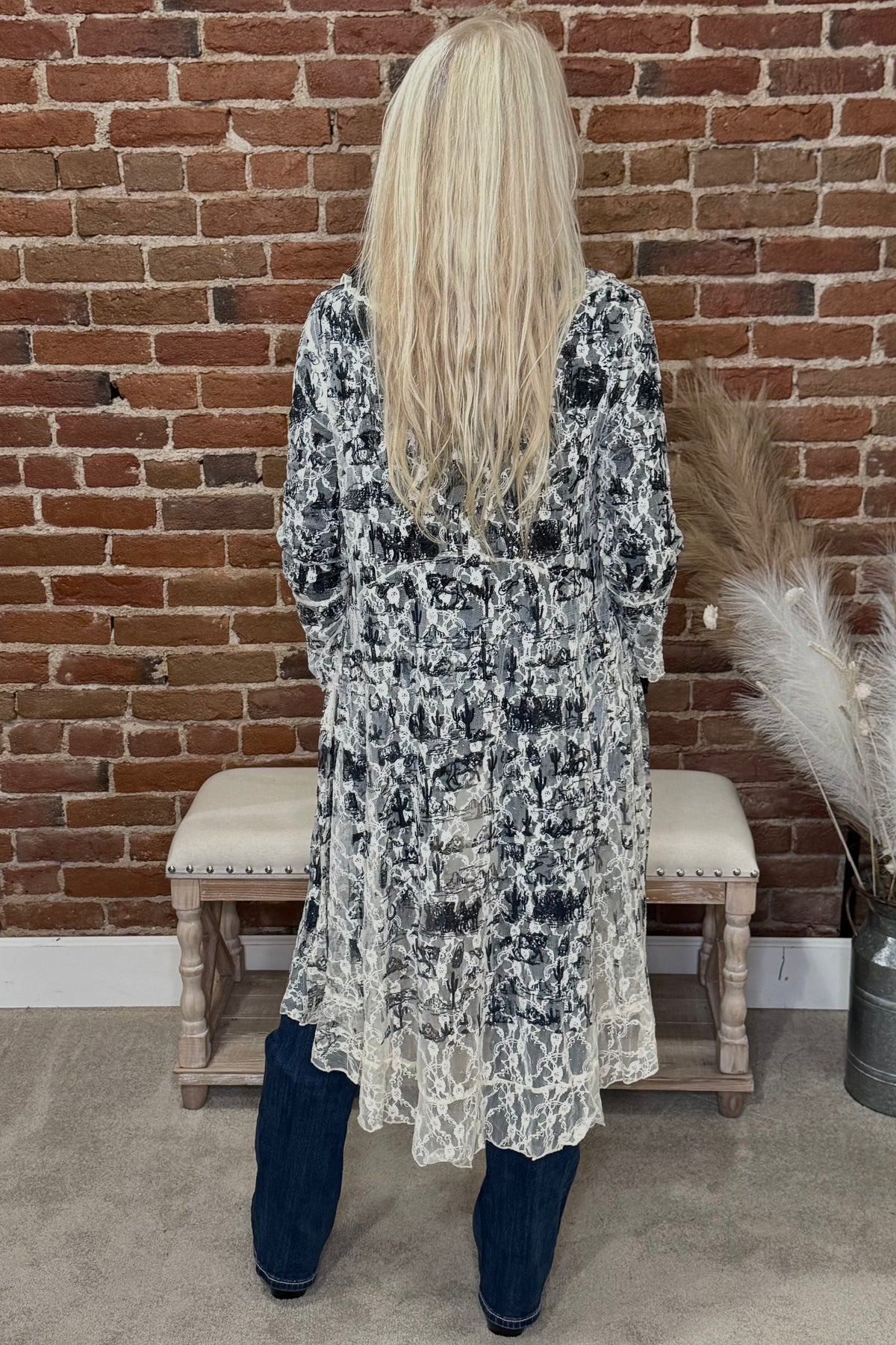 Wild West Sparkle Lace Duster-Duster-Origami-Gallop 'n Glitz- Women's Western Wear Boutique, Located in Grants Pass, Oregon