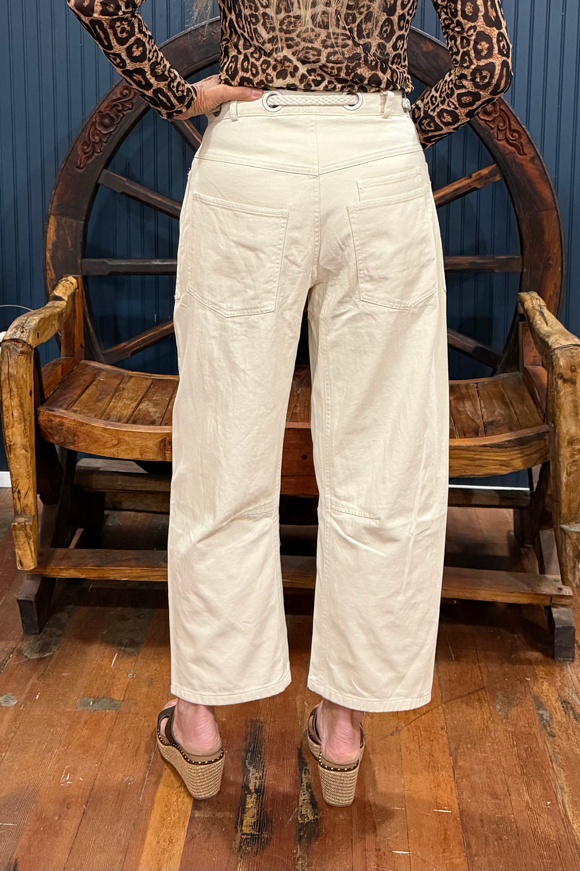 The Patchwork Bone Denim Pant-Pants-ee:some-Gallop 'n Glitz- Women's Western Wear Boutique, Located in Grants Pass, Oregon