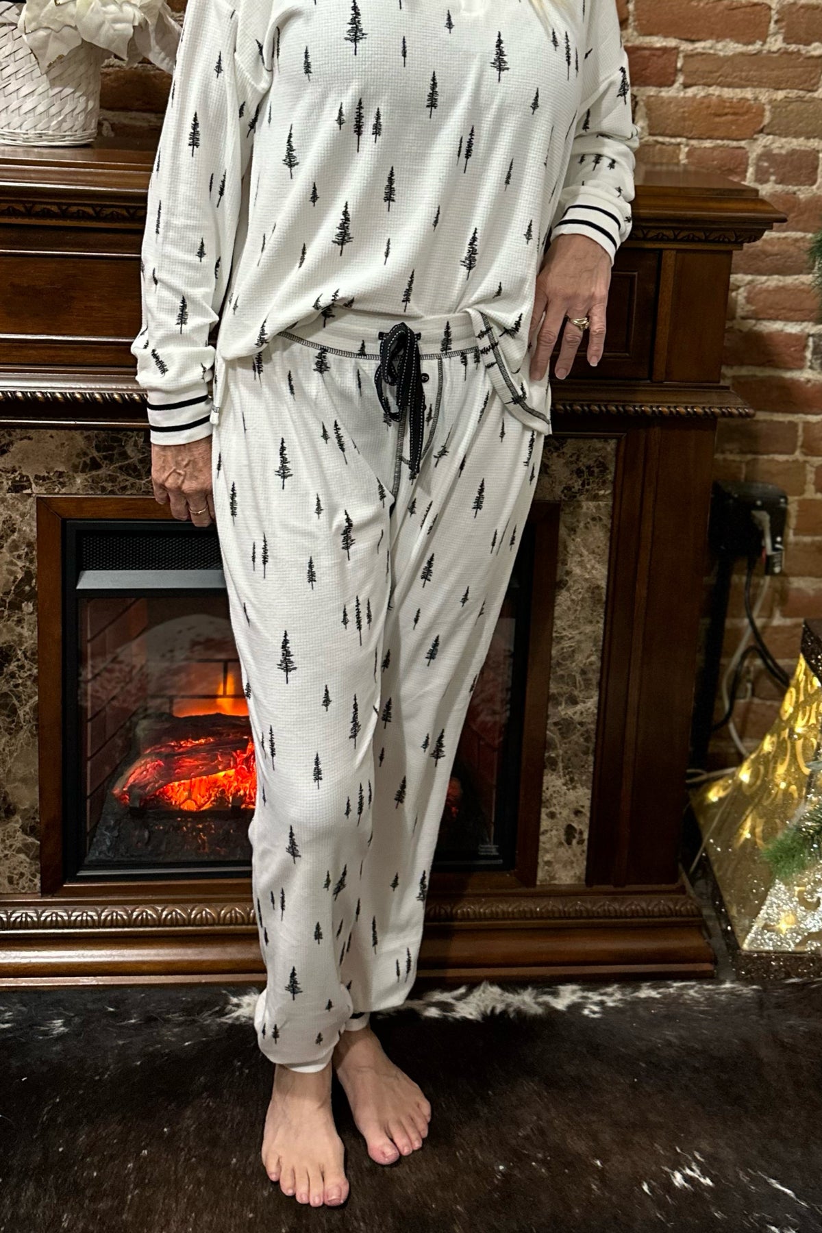 Super Soft Forest Cuffed Leg Lounge Pant By PJ Salvage-Pajamas-PJ Salvage-Gallop 'n Glitz- Women's Western Wear Boutique, Located in Grants Pass, Oregon