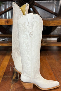Rumor 17" Tall Boot in White by Justin Boots-Women's Boot-Justin Boots-Gallop 'n Glitz- Women's Western Wear Boutique, Located in Grants Pass, Oregon
