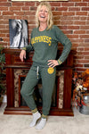 Campfire Happiness Cozy Waffle Sage Top By PJ Salvage-Pajamas-PJ Salvage-Gallop 'n Glitz- Women's Western Wear Boutique, Located in Grants Pass, Oregon