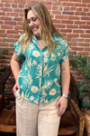 Tahitian Tropics Short Sleeve T-Shirt by PJ Salvage-top-PJ Salvage-Gallop 'n Glitz- Women's Western Wear Boutique, Located in Grants Pass, Oregon