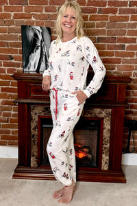 Candy Cane Dog PJ Set By PJ Salvage-Pajamas-PJ Salvage-Gallop 'n Glitz- Women's Western Wear Boutique, Located in Grants Pass, Oregon