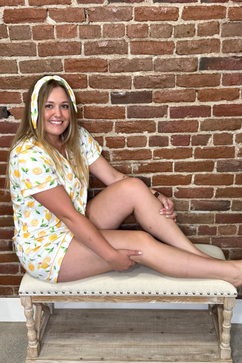 Mimosa Me PJ Set By PJ Salvage-Pajamas-PJ Salvage-Gallop 'n Glitz- Women's Western Wear Boutique, Located in Grants Pass, Oregon