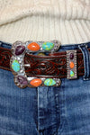 Rainbow Ridge Belt Buckle Set-Belt-Sterling Kreek-Gallop 'n Glitz- Women's Western Wear Boutique, Located in Grants Pass, Oregon