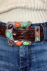 Rainbow Ridge Belt Buckle Set-Belt-Sterling Kreek-Gallop 'n Glitz- Women's Western Wear Boutique, Located in Grants Pass, Oregon