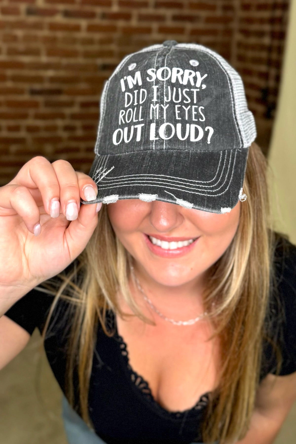 Roll My Eyes Out Loud Ball Cap-Ball Cap-Best Handbag-Gallop 'n Glitz- Women's Western Wear Boutique, Located in Grants Pass, Oregon