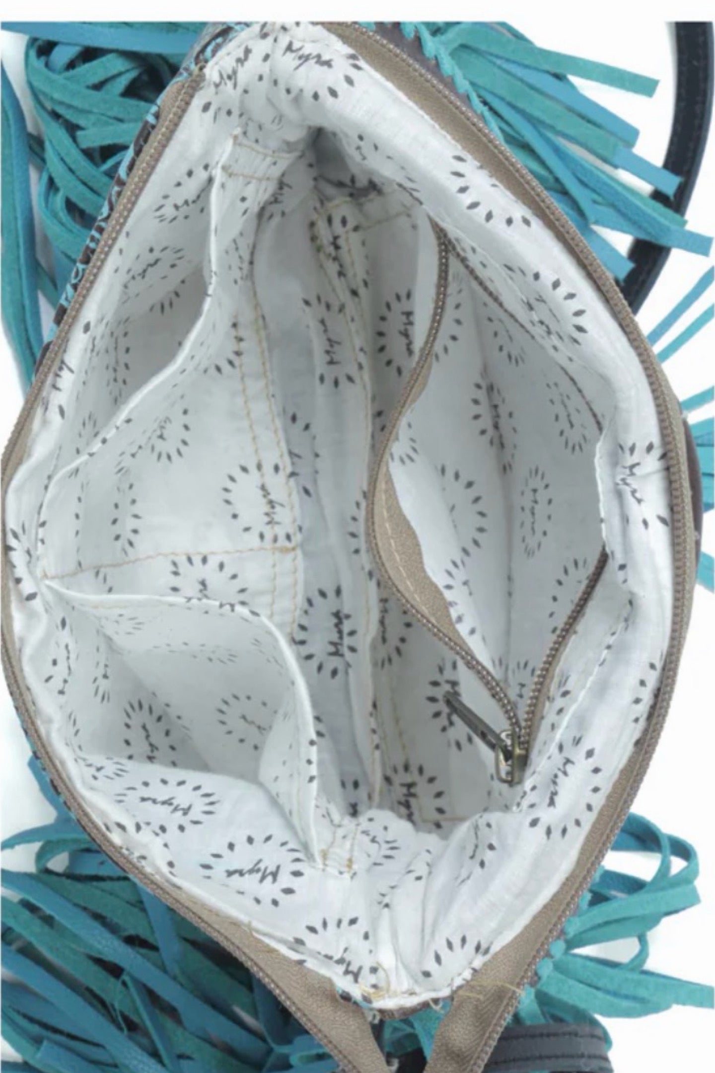 Blue Fringe Wanderer Bag by Myra-Handbags & Accessories-Myra-Gallop 'n Glitz- Women's Western Wear Boutique, Located in Grants Pass, Oregon