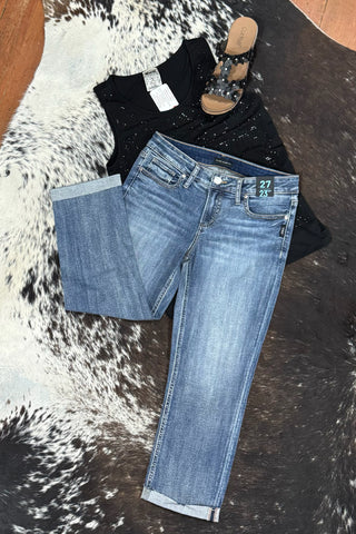 Elyse Capri From Silver Jeans-Capri-Silver Jeans-Gallop 'n Glitz- Women's Western Wear Boutique, Located in Grants Pass, Oregon