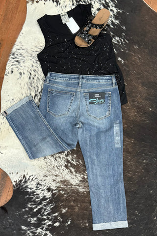 Elyse Capri From Silver Jeans-Capri-Silver Jeans-Gallop 'n Glitz- Women's Western Wear Boutique, Located in Grants Pass, Oregon