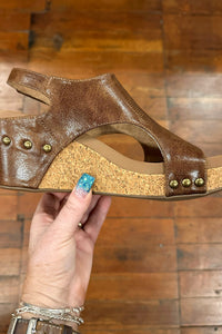 CARLEY By Corkys Saddle Stitch Wedge-Women's Shoes-Corkys-Gallop 'n Glitz- Women's Western Wear Boutique, Located in Grants Pass, Oregon