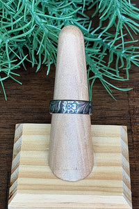 Sterling Silver Stamped Floral Ring-Jewelry-BOHO SOL-Gallop 'n Glitz- Women's Western Wear Boutique, Located in Grants Pass, Oregon